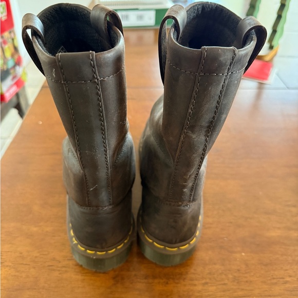 Dr. Martens Brown Leather Boots - Picture 2 of 4